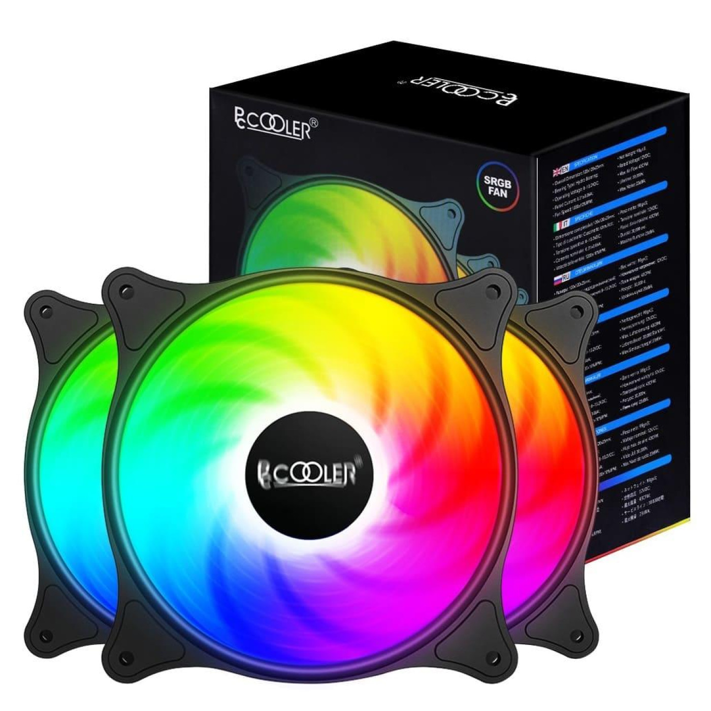 Вентилятор PcCooler FX 120 ARGB BK 3in1, чорний (FX 120 ARGB BK 3in1)