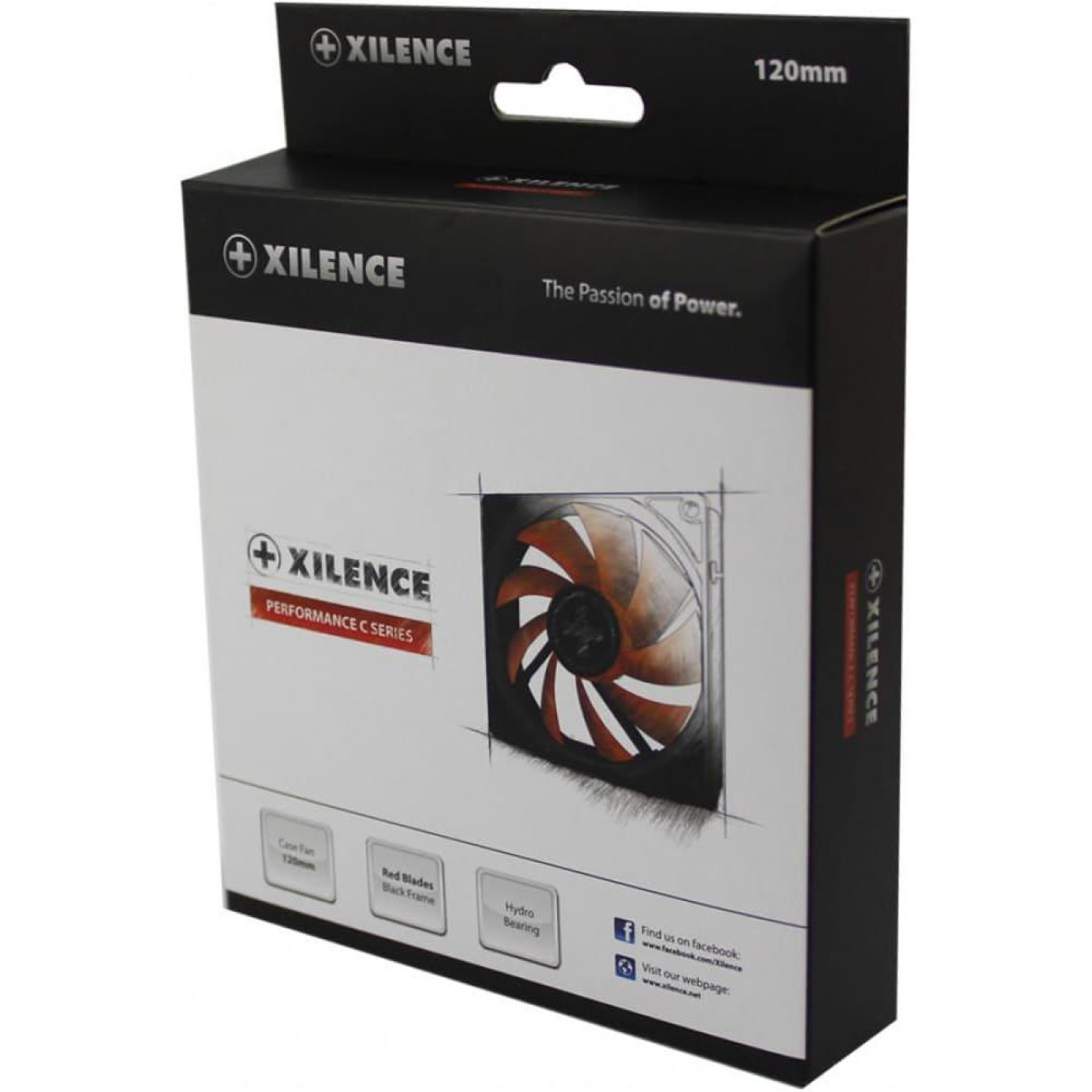 Вентилятор Xilence 120mm XPF120.R black/red, Retail Box (XF039)