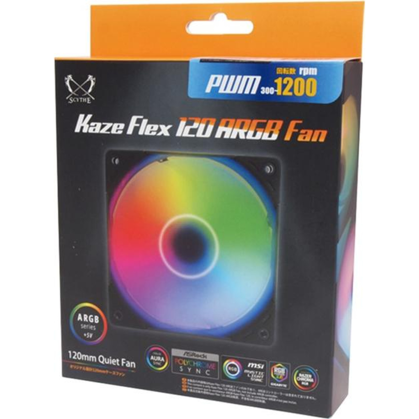 Вентилятор Scythe Kaze Flex 120 mm ARGB PWM (KF1225FD18AR-P)