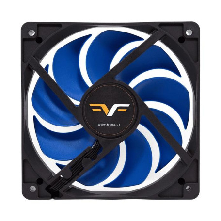 Вентилятор Frime 120 мм, 120x120x25мм 4Pin+Molex 2000rpm FD Bearing Black/Blue (FBF120HB20PWM)