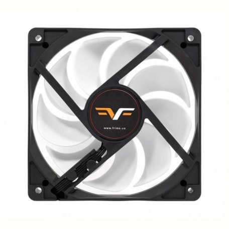 Вентилятор Frime 120 мм, 120x120x25мм 4Pin+Molex 2000rpm FD Bearing Black/White (FWF120HB20PWM)