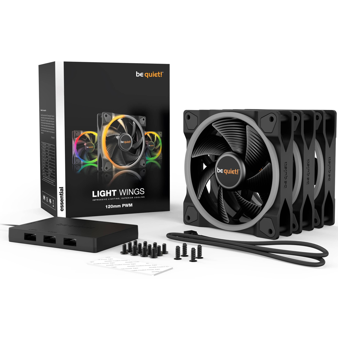 Вентилятор Be quiet! Light Wings 120mm PWM 3 pack (BL076)