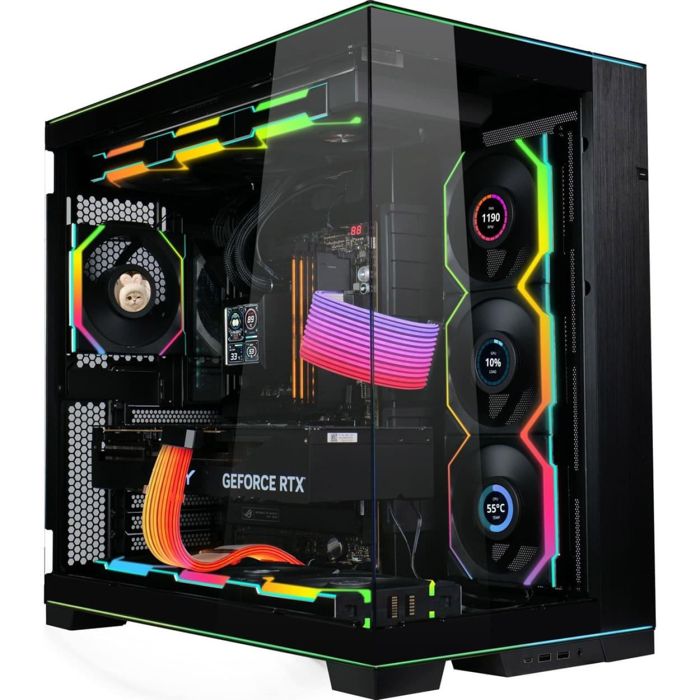 Вентилятор LIAN LI Uni Fan SL WIRELESS LCD Reverse 120-1 Black (G99.12RSLLCD1W1B.00)