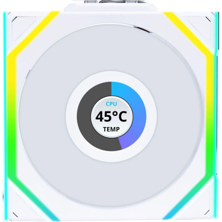 Вентилятор LIAN LI Uni Fan SL WIRELESS LCD Reverse 120-1 White (G99.12RSLLCD1W1W.00)