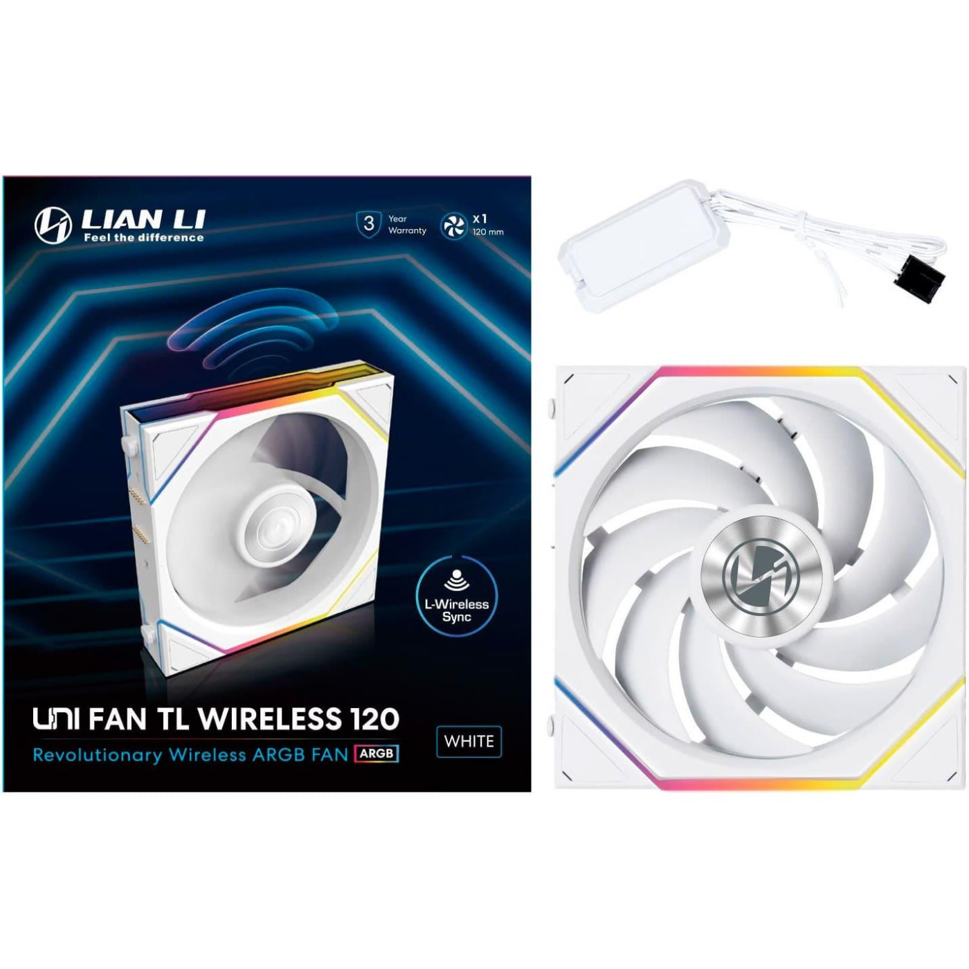 Вентилятор LIAN LI Uni Fan TL WIRELESS 120-1 White (G99.12TL1W1W.00)