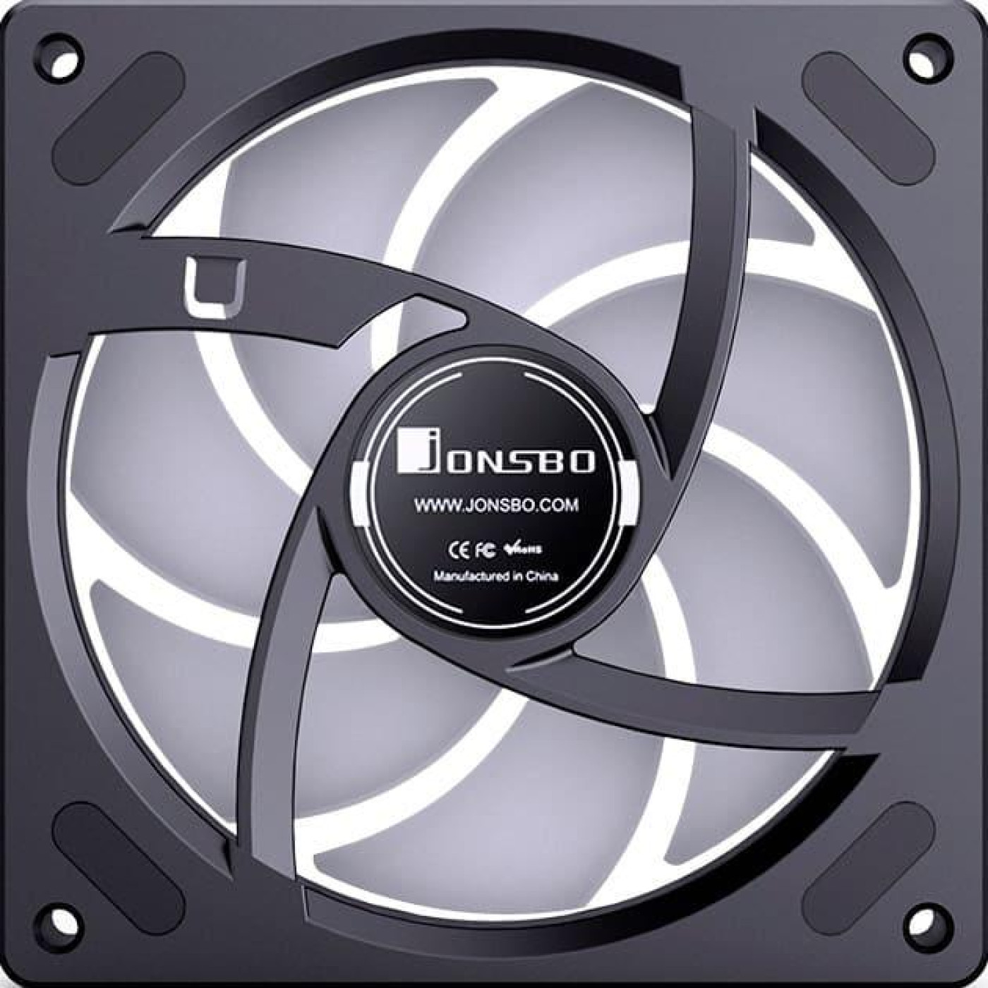 Вентилятор JONSBO B-120BR 120мм (ZB-120BR Black)