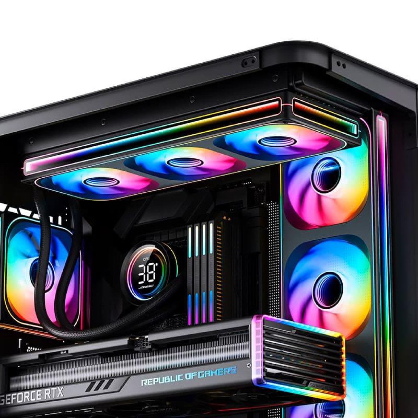 Вентилятор JONSBO ZB-360B 120мм 3in1 Black (ZB-360B Black) U1