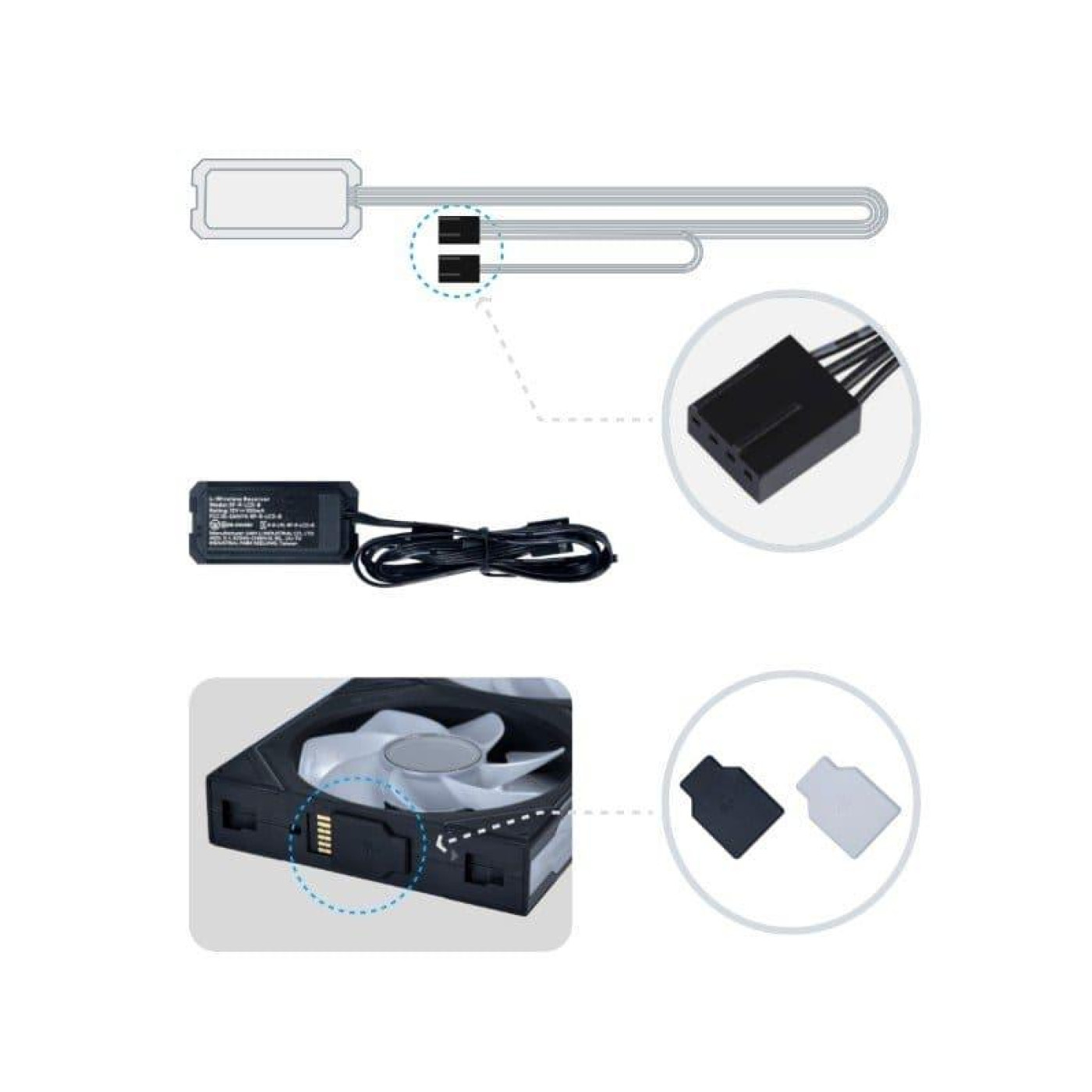 Комплект вентиляторів Lian Li Uni Fan SL-INF Wireless 120 Reverse Blade 3 in 1 (G99.12RSLIN1W3B.00) Black