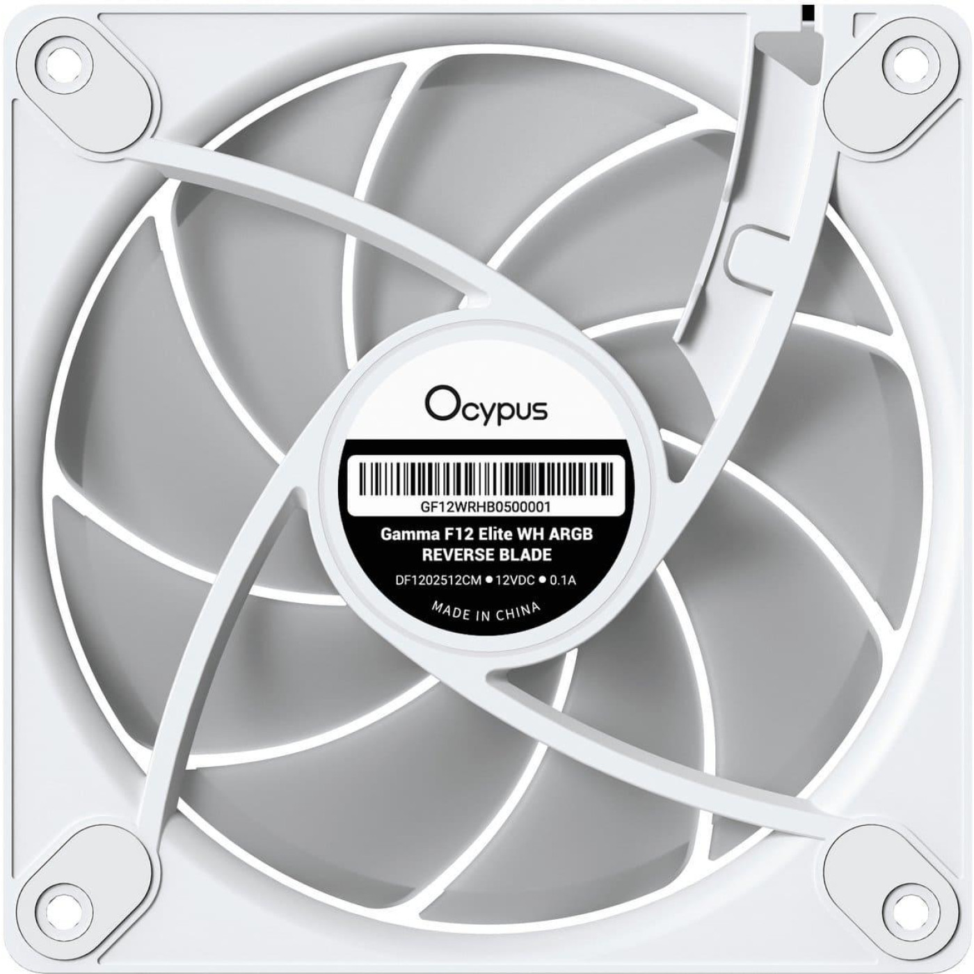 Вентилятор OCYPUS GAMMA F12 ELITE WH ARGB REVERSE BLADE (GAMMA-F12-WH1AM01E-GL)