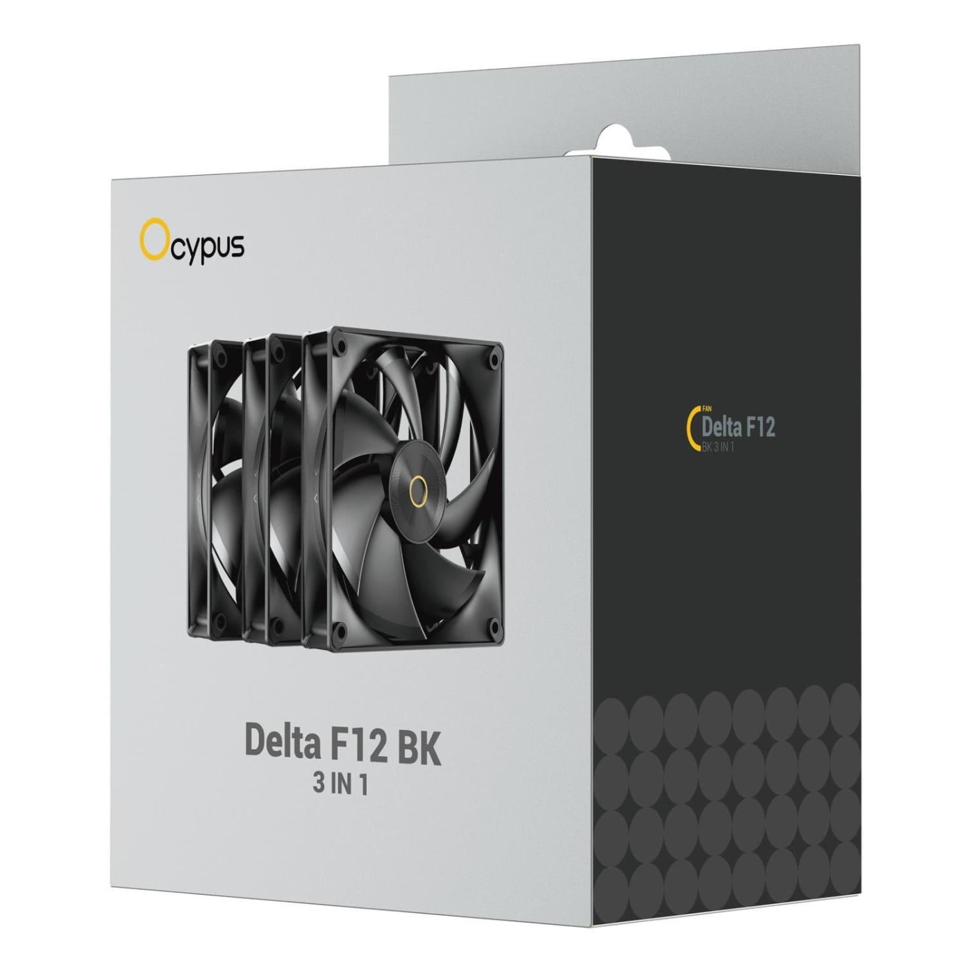 Комплект вентиляторів Ocypus DELTA F12 3in1 Black (DELTA-F12-BK3NM00X-GL)