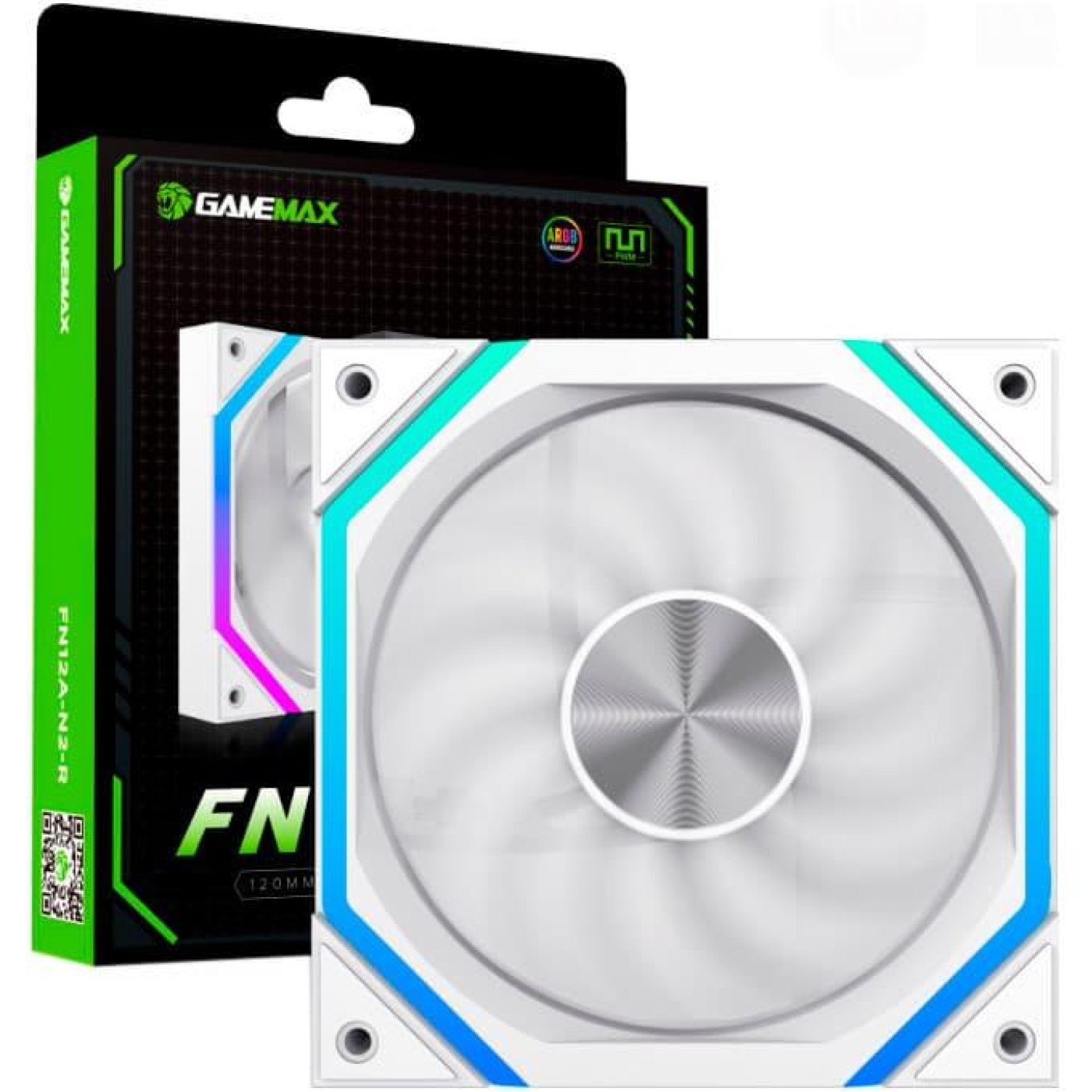 Вентилятор GameMax FN12A N2 120мм (FN12A-N2-W) White