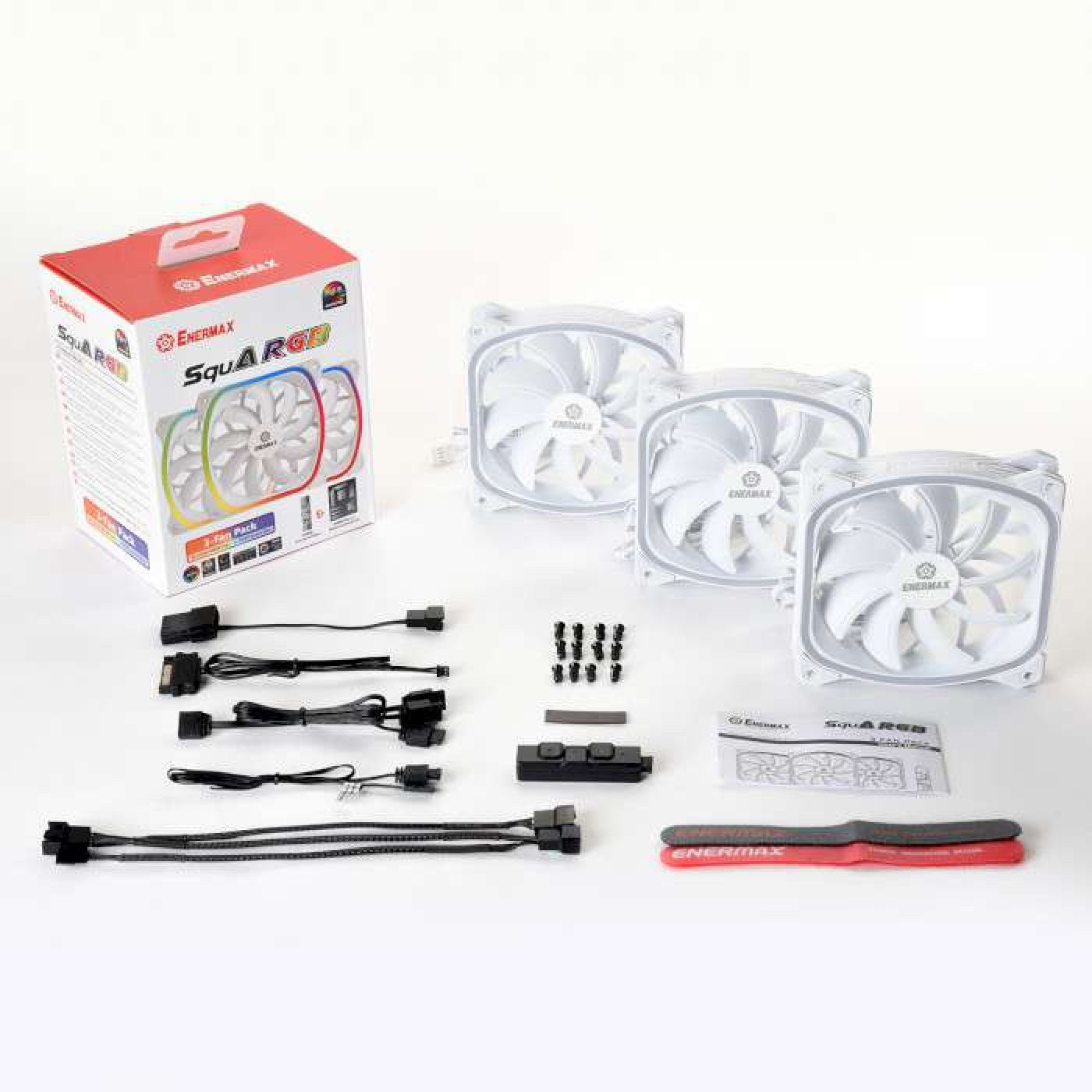Вентилятор Enermax SQUA RGB WHITE 3x 120 mm 3шт (UCSQARGB12P-W-BP3)