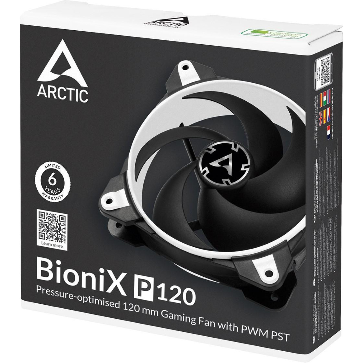 Вентилятор Arctic BioniX P120 White (ACFAN00116A)