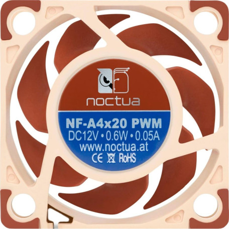 Вентилятор Noctua 40x40x20mm бежевий/коричневий (NF-A4x20 PWM)
