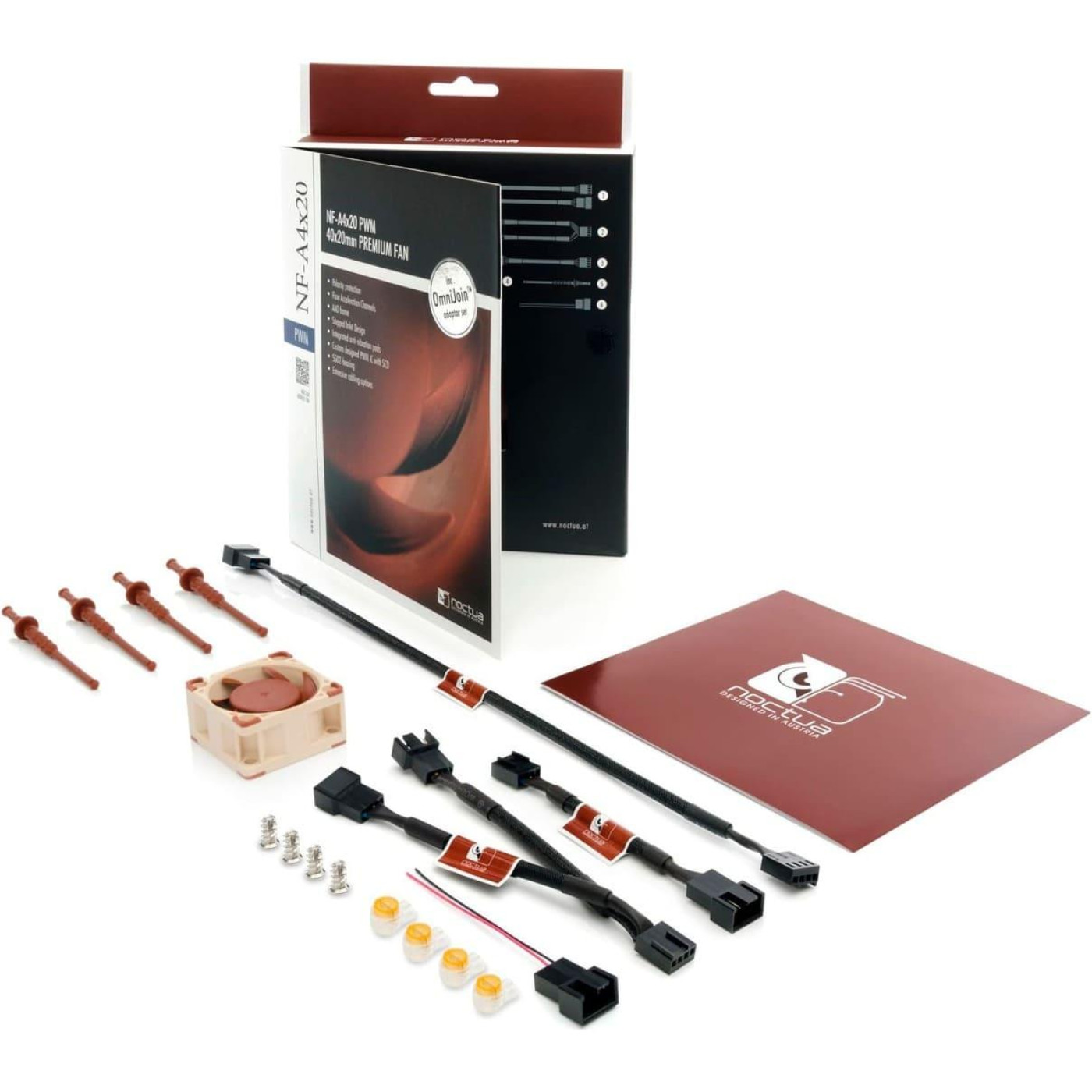 Вентилятор Noctua 40x40x20mm бежевий/коричневий (NF-A4x20 PWM)