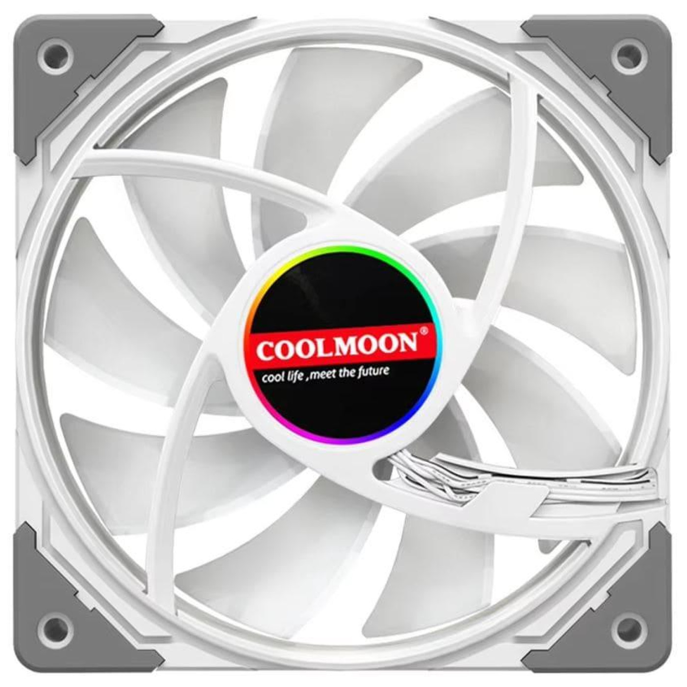 Вентилятор Coolmoon 120мм CM-AS1-W White (CM-AS1-W)