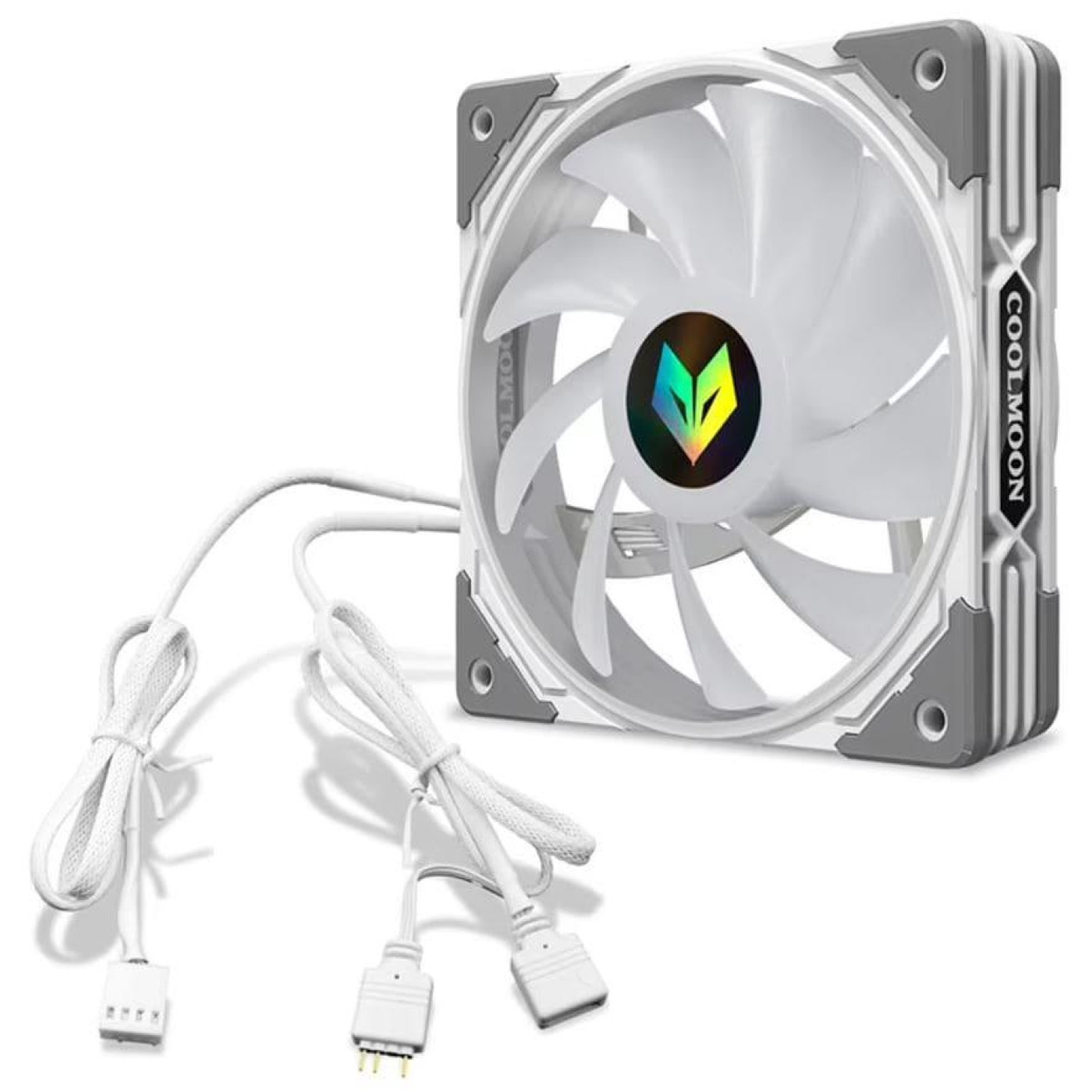 Вентилятор Coolmoon 120мм CM-AS1-W White (CM-AS1-W)