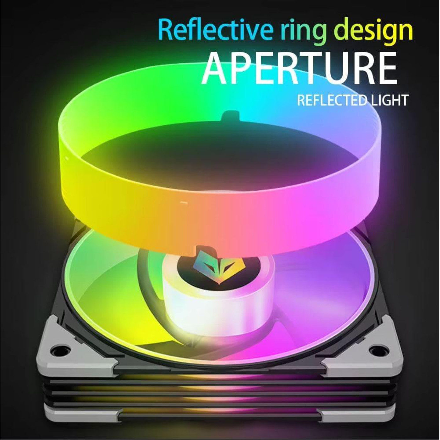 Вентилятор Coolmoon 120мм CM-AS1-W White (CM-AS1-W)