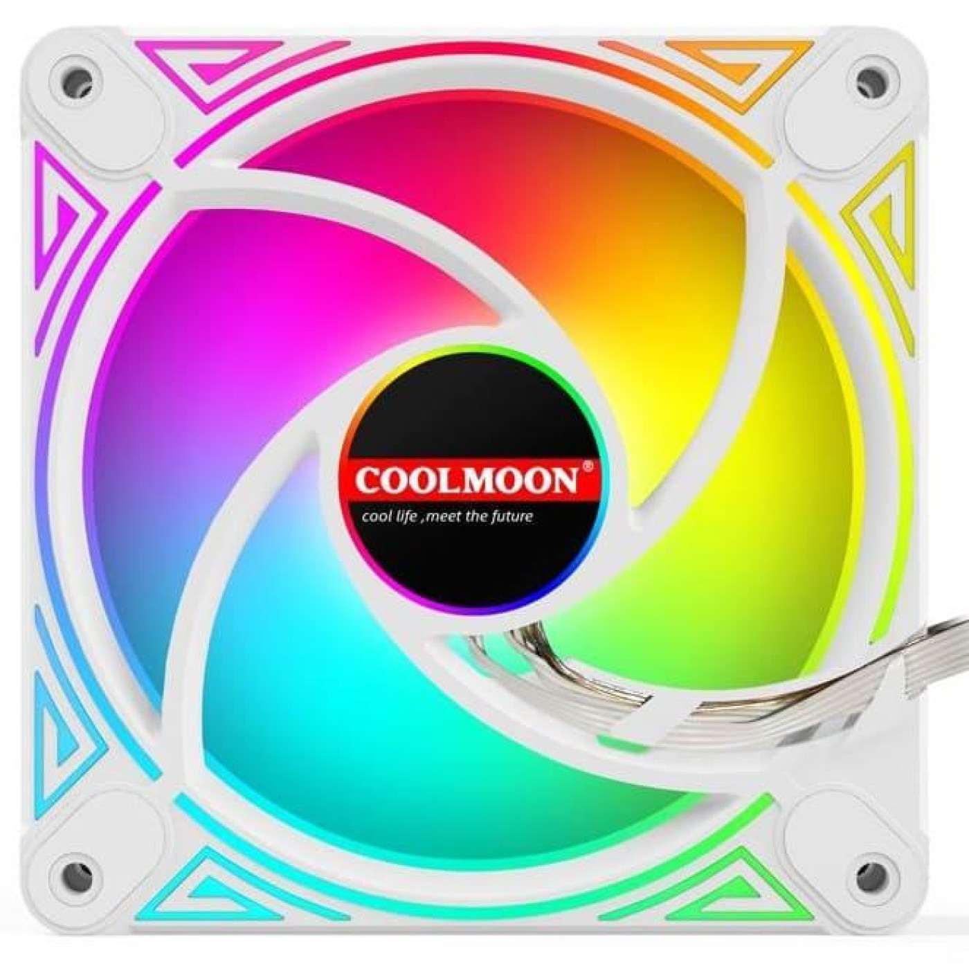 Вентилятор Coolmoon 120мм CM-DM1-W Forward (CM-DM1-W-F) White