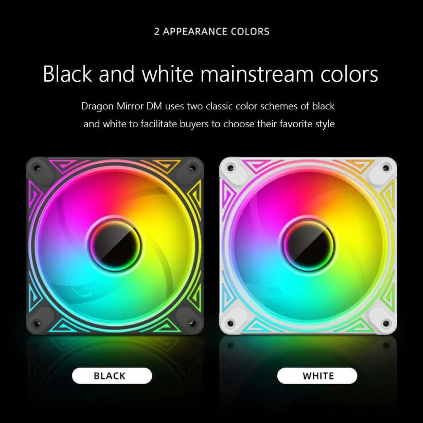 Вентилятор Coolmoon 120мм CM-DM1-W Forward (CM-DM1-W-F) White