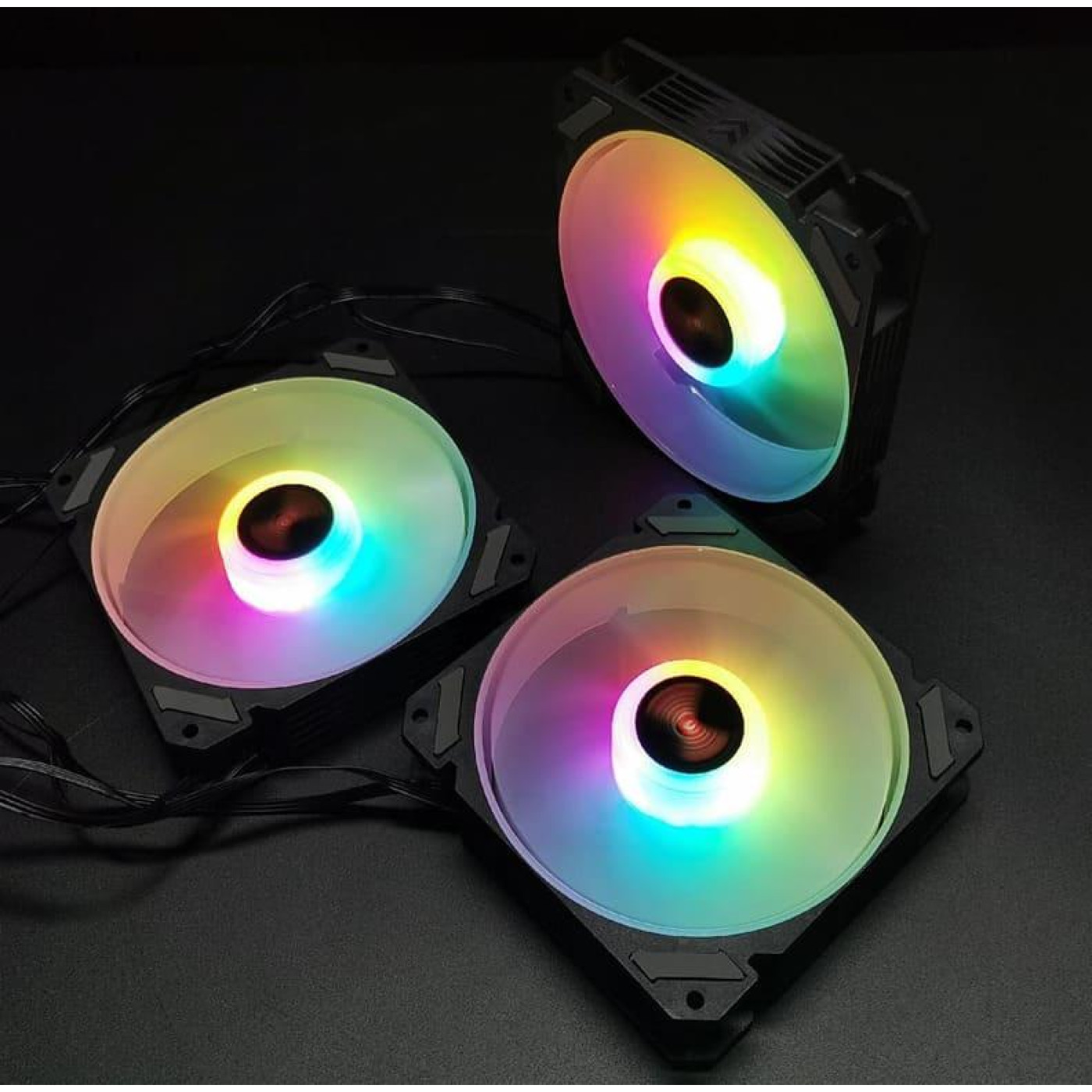 Вентилятор Coolmoon 120мм CM-JOY-ARGB Forward (CM-JOY-ARGB-F) Black