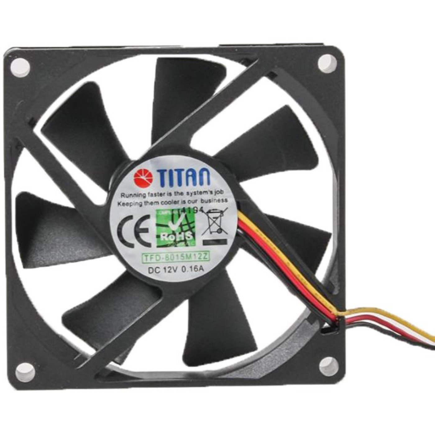 Вентилятор Titan TFD-8015M12Z, 80х80х15мм (TFD-8015 M 12 Z)