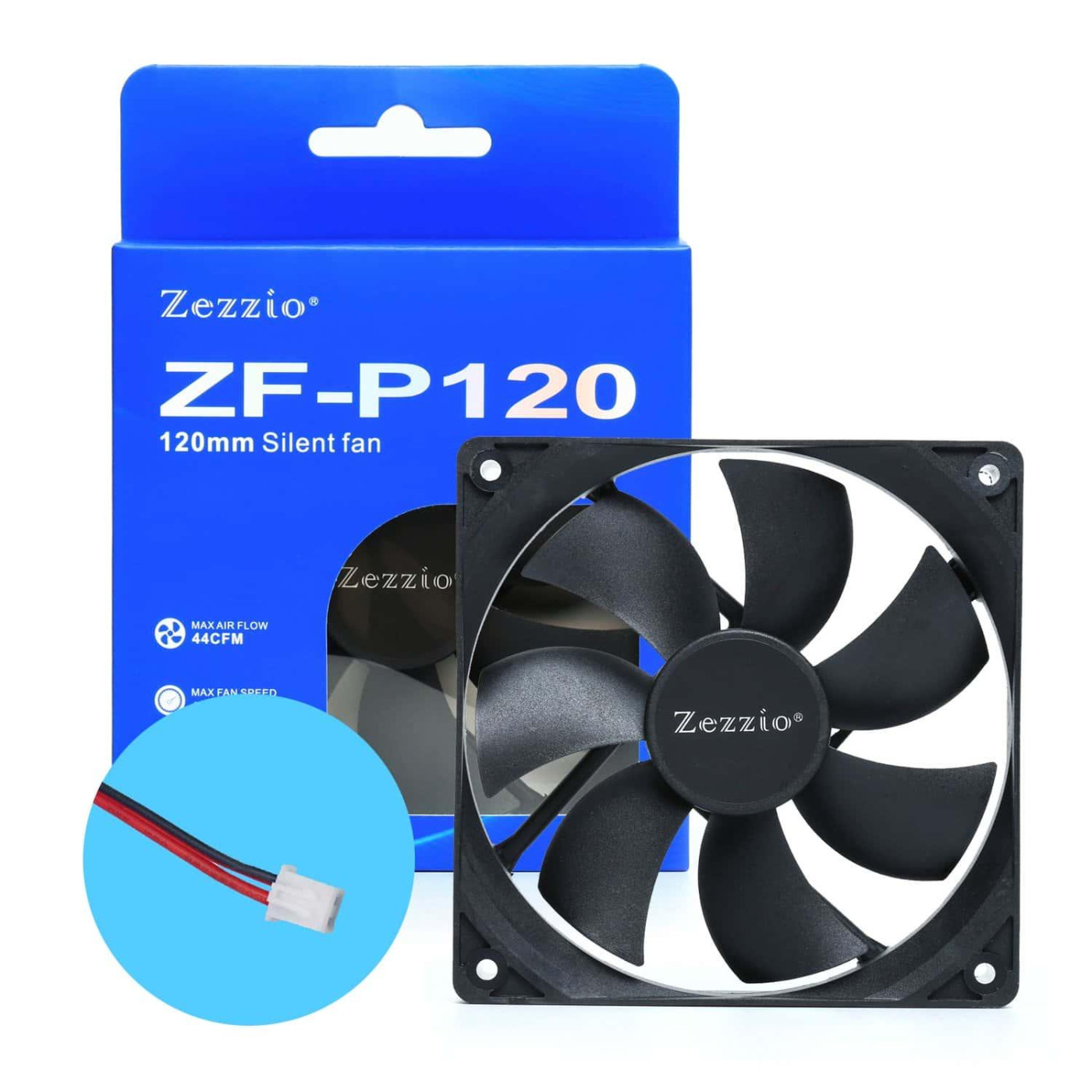 Вентилятор Zezzio ZF-P120 2 Pin 120 мм (ZF-P120 2pin)