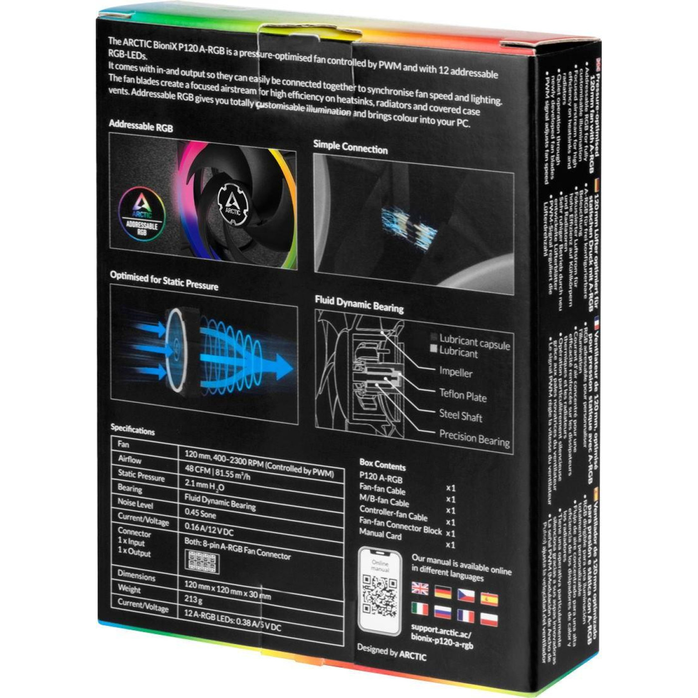 Вентилятор Arctic BioniX P120 A-RGB (ACFAN00146A) Б/у