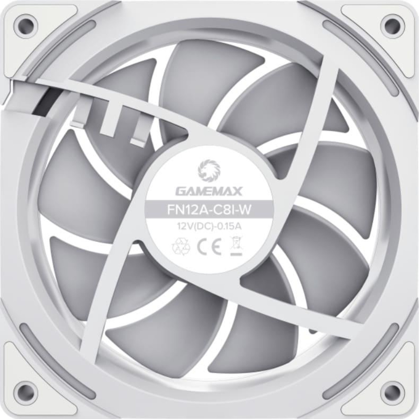 Вентилятор GameMax 120мм FN12A-C8I-W (FN12A-C8I-W)