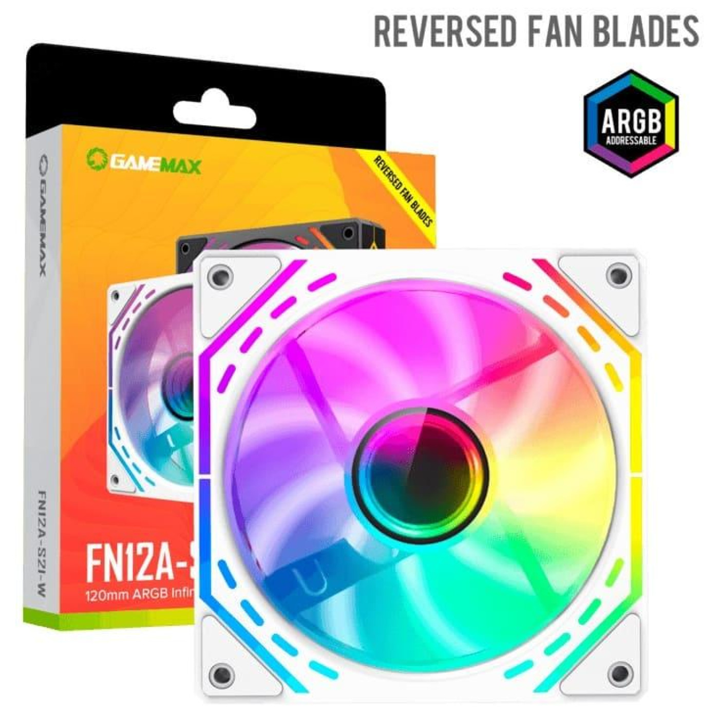 Вентилятор GameMax 120мм FN12A-S2I-RW (FN12A-S2I-RW)