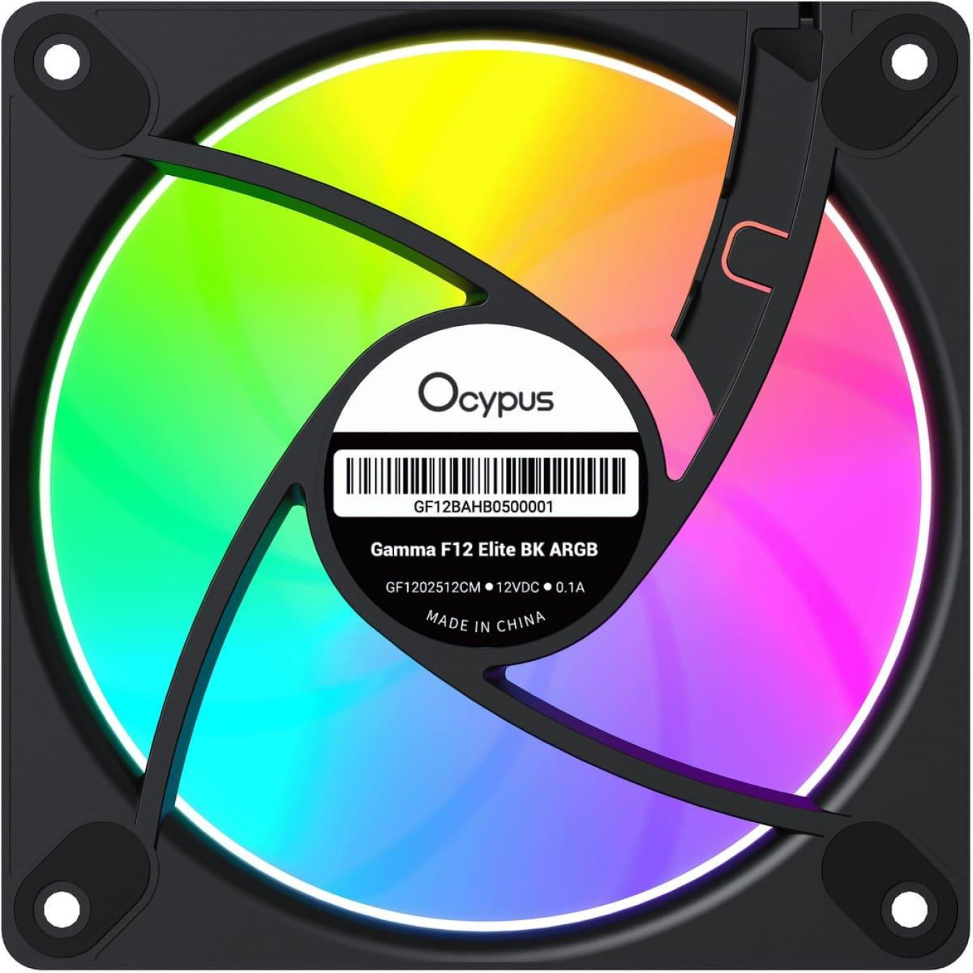 Вентилятор OCYPUS GAMMA F12 ELITE 120MM BK ARGB (GAMMA-F12-BK1AM00E-GL)