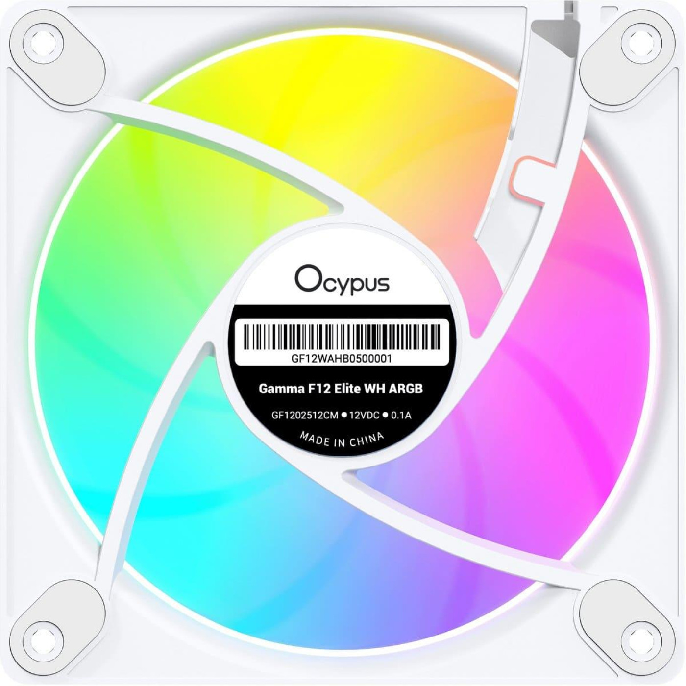 Вентилятор OCYPUS GAMMA F12 ELITE 120MM WH ARGB (GAMMA-F12-WH1AM00E-GL)