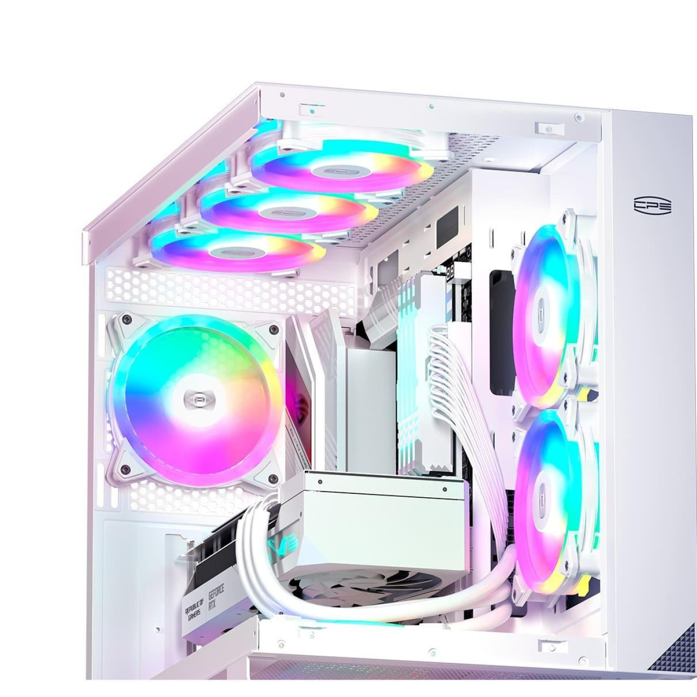 Комплект вентиляторів PcCooler F3 T120 ARGB WH 3-Pack (F3 T120 ARGB 3 in 1 White)