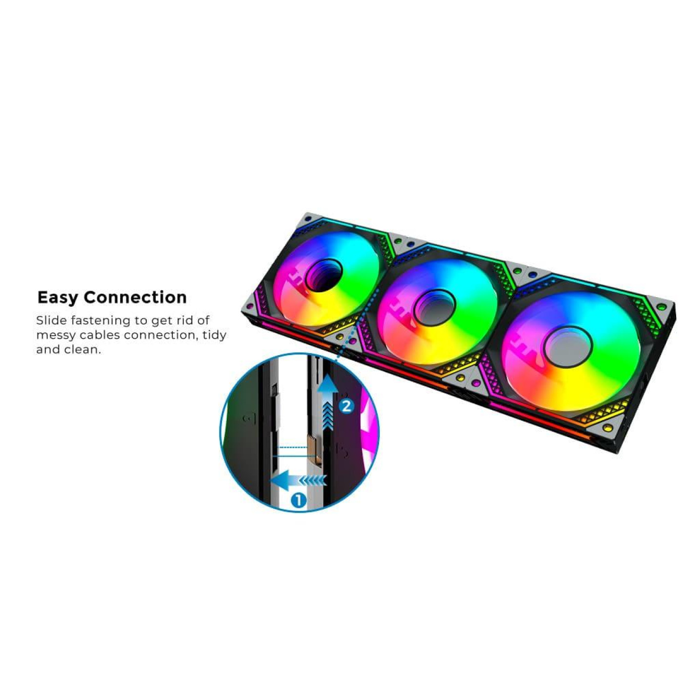 Комплект вентиляторов alseye Mirror Ⅲ-W-K 120мм 3шт (AS.04.06.0147)