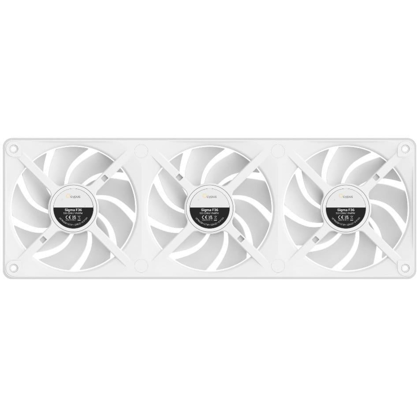 Вентилятор Ocypus SIGMA F36 ARGB White (SIGMA-F36-WH3AM00X-GL)