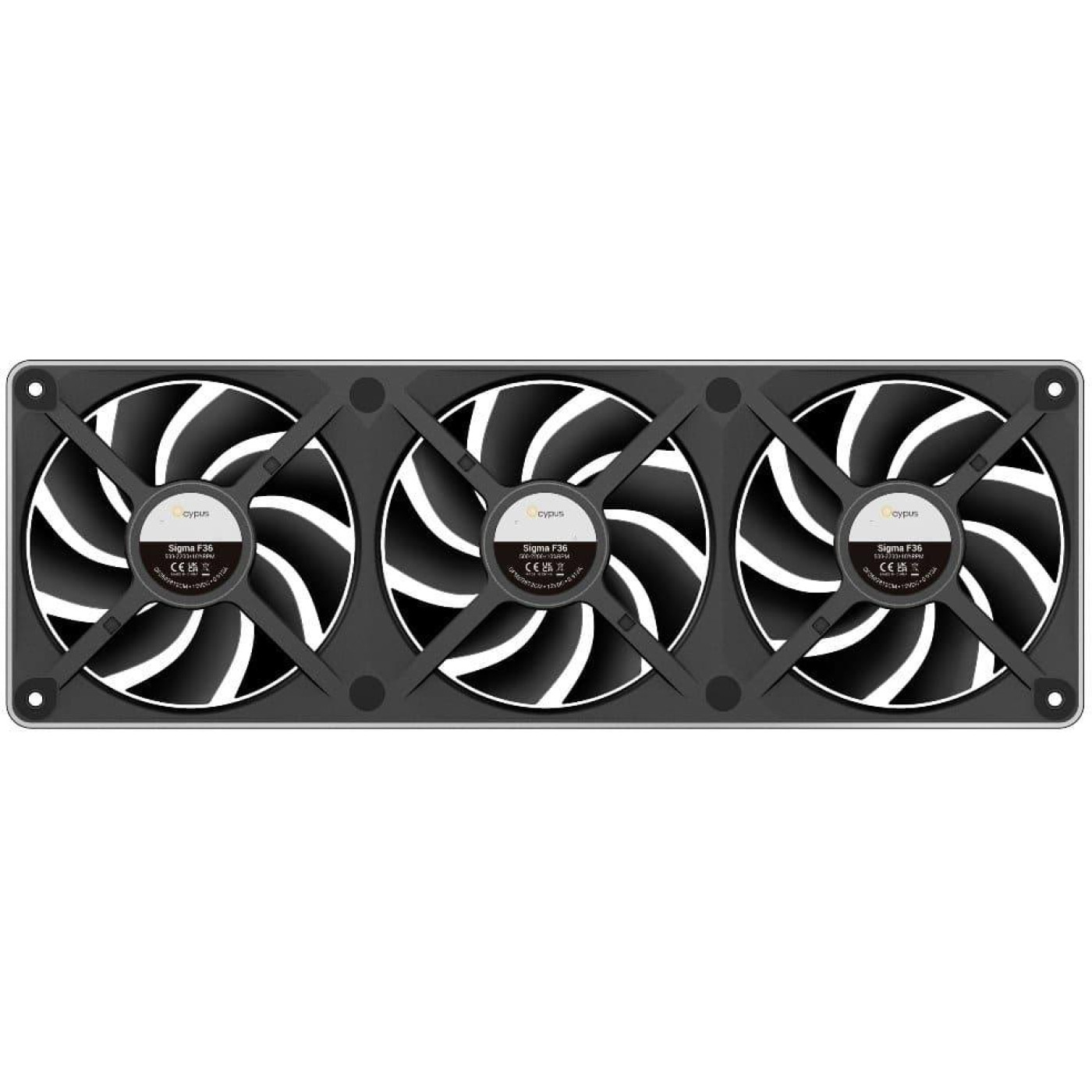 Вентилятор Ocypus SIGMA F36 ARGB Black (SIGMA-F36-BK3AM00X-GL)