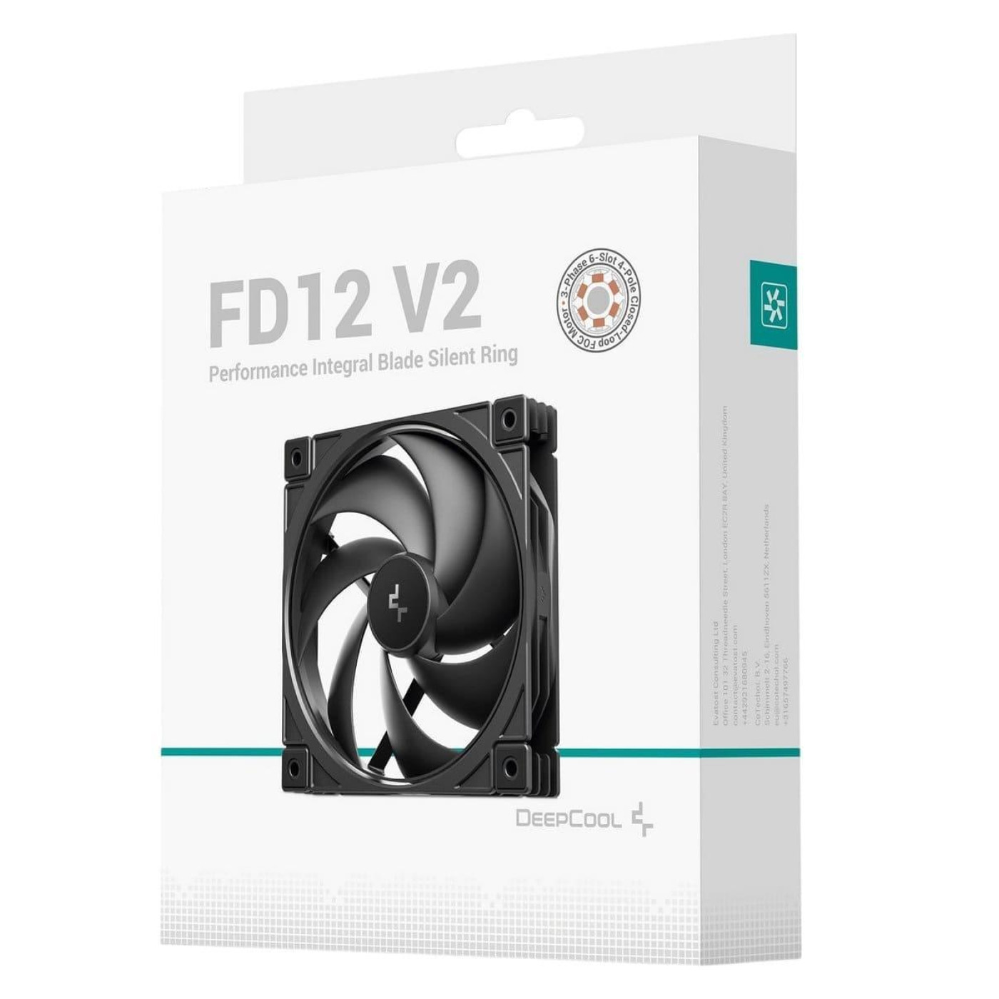 Вентилятор Deepcool FD12 V2 Black (R-FD12V2-BKNPN1-G)