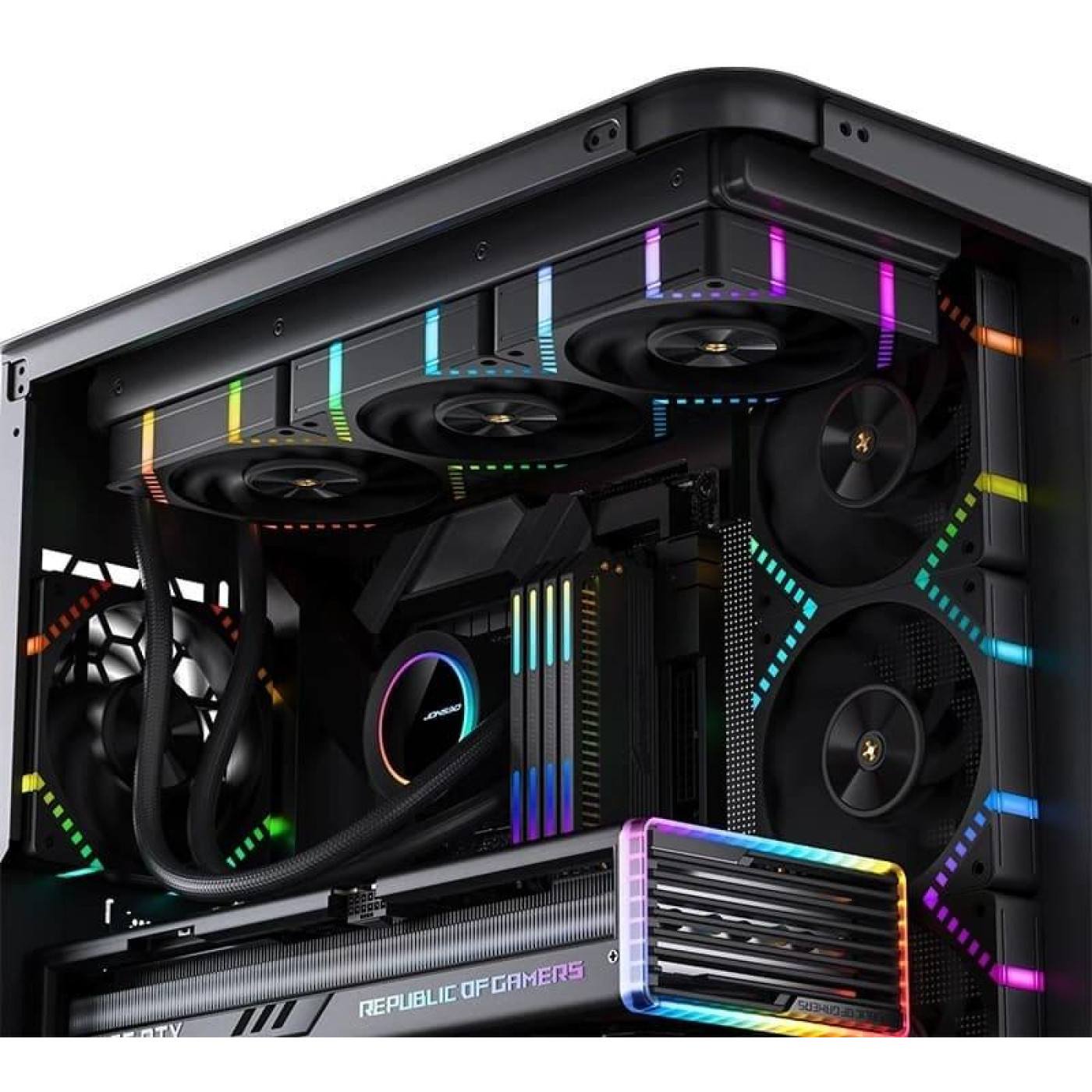 Вентилятор JONSBO HF2-120B ARGB Black (HF2-120B ARGB Black)