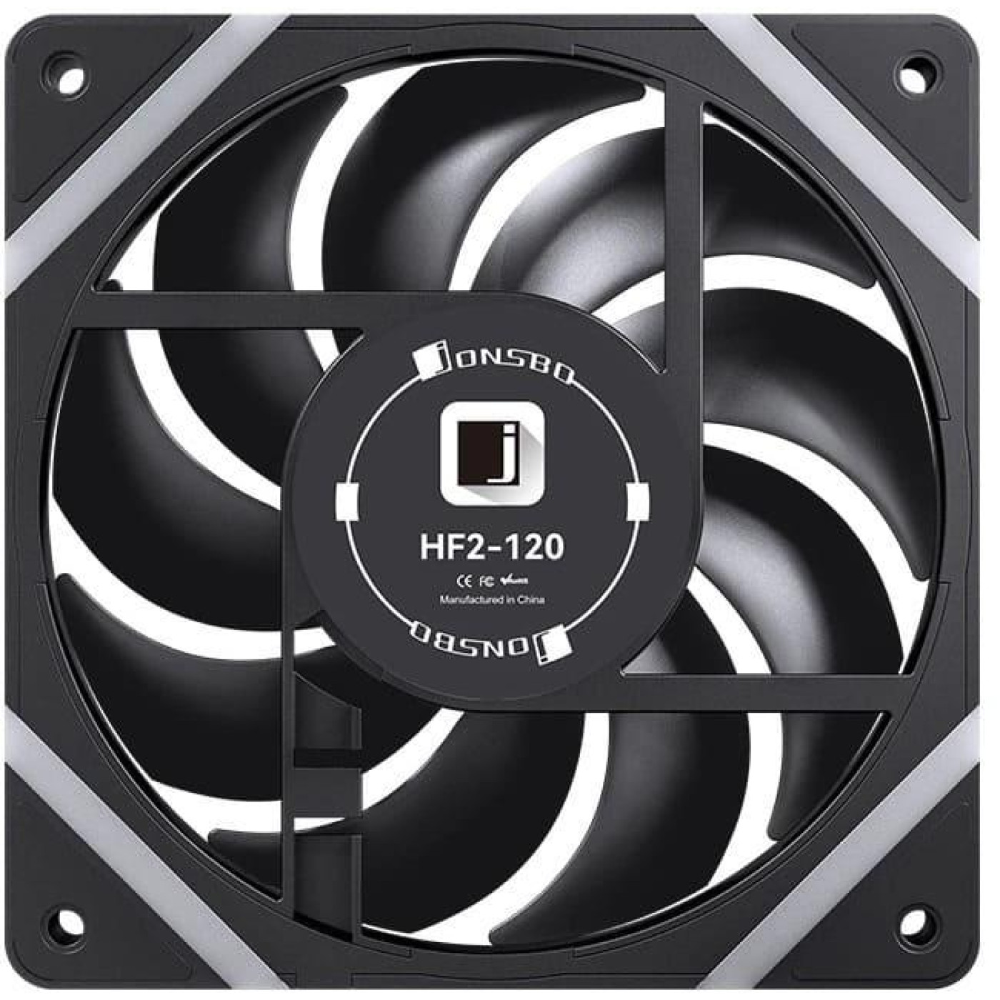 Вентилятор Jonsbo HF2-120BR Reverse ARGB Black (HF2-120BR ARGB Black)