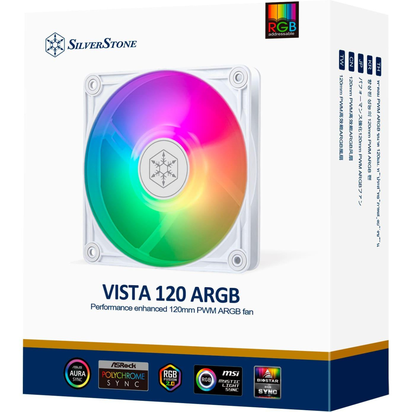 Вентилятор SilverStone VISTA 120 ARGB White (SST-VS120W-ARGB)