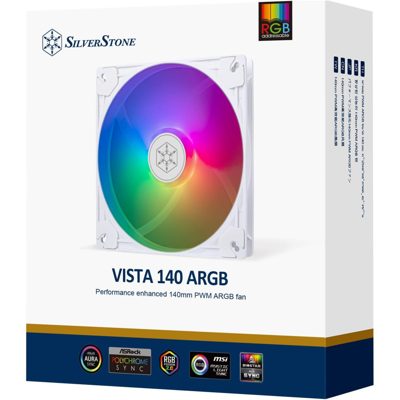 Вентилятор SilverStone VISTA 140 ARGB White (SST-VS140W-ARGB)