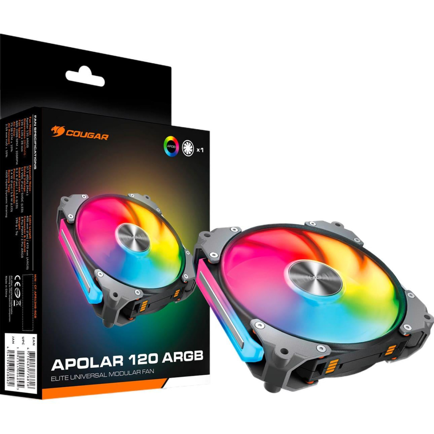 Вентилятор Cougar Apolar 120мм ARGB (Apolar 120 ARGB)
