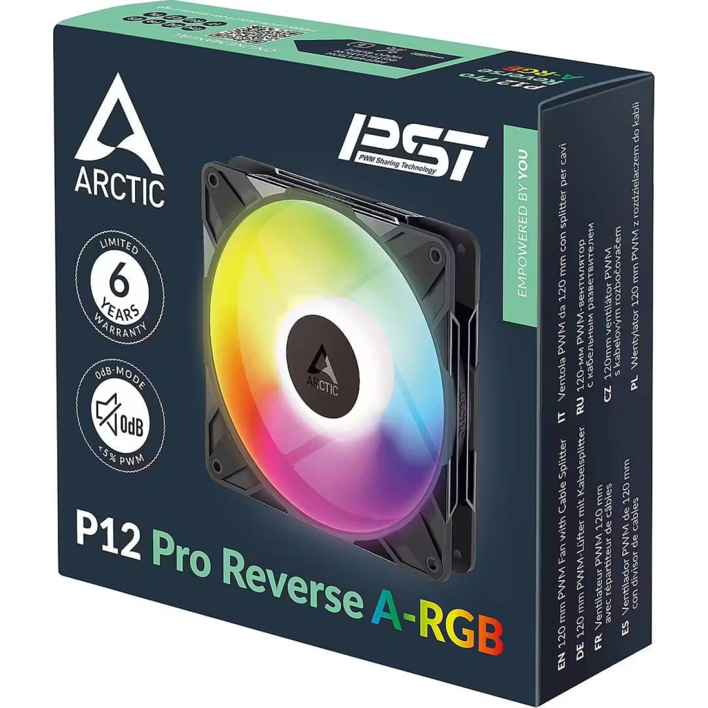 Вентилятор Arctic P12 PRO120MM A-RGB Black (ACFAN00322A)