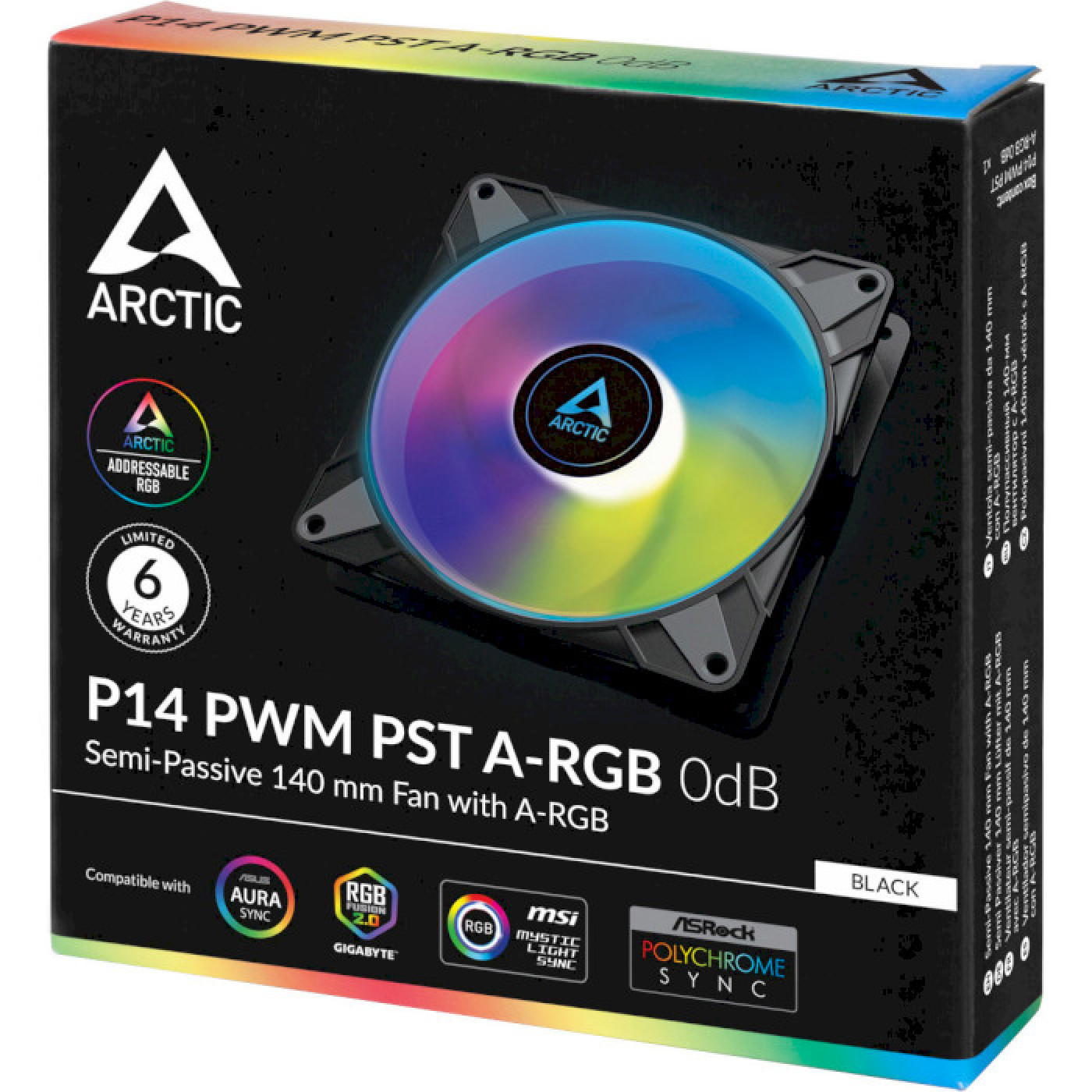 Вентилятор Arctic P14 PWM PST A-RGB 0dB Black (ACFAN00239A)