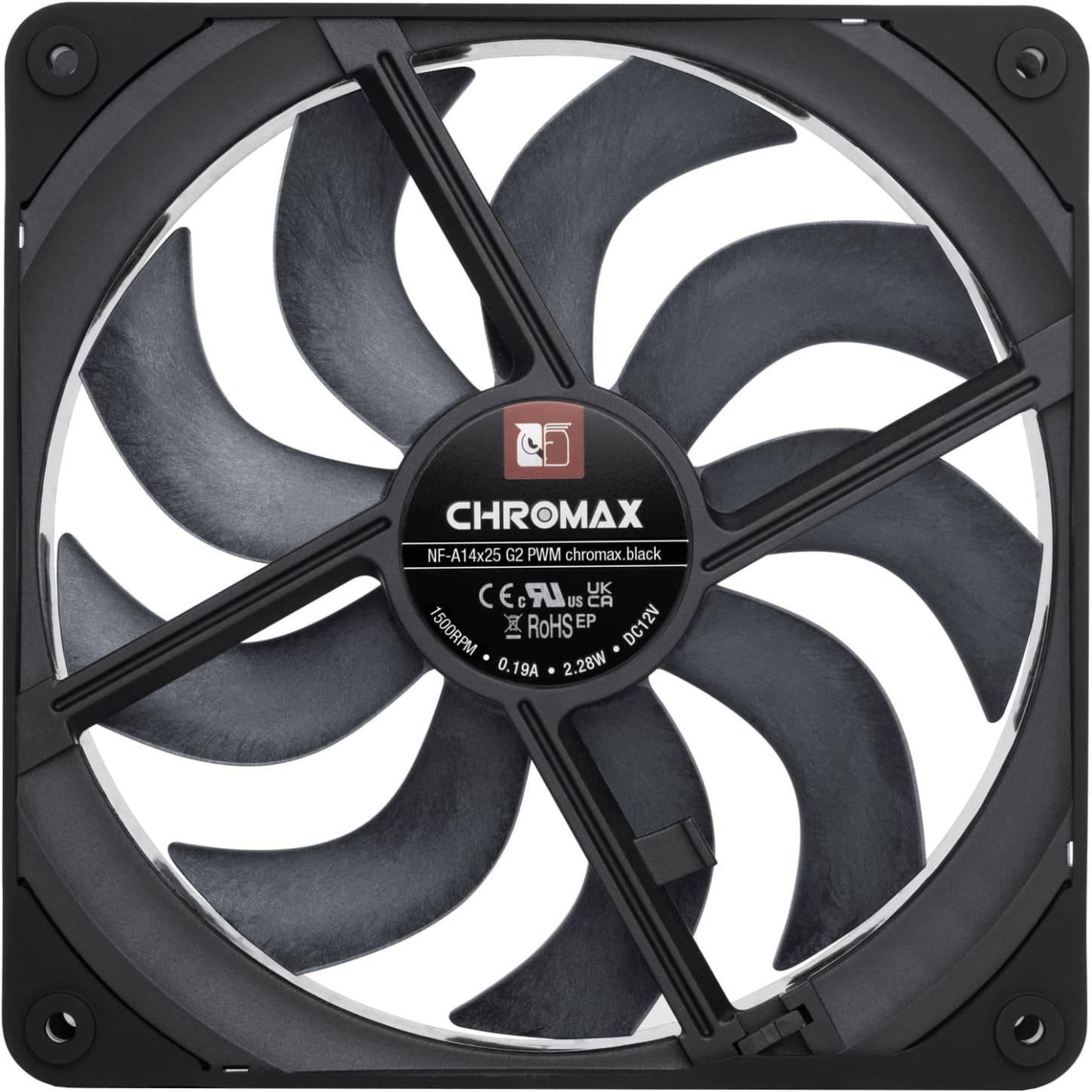 Вентилятор Noctua NF-A14x25 G2 PWM CHROMAX Black