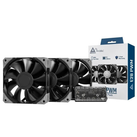 Комплект вентиляторів MONTECH E28 120MM PWM 3 PACK (B)