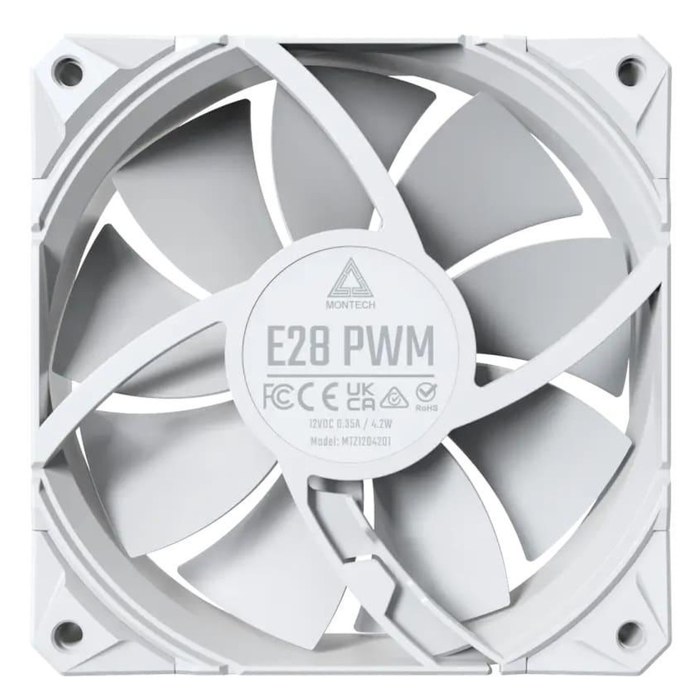 Комплект вентиляторов MONTECH E28 120MM PWM 3 in 1 White (E28 3 PACK(W))