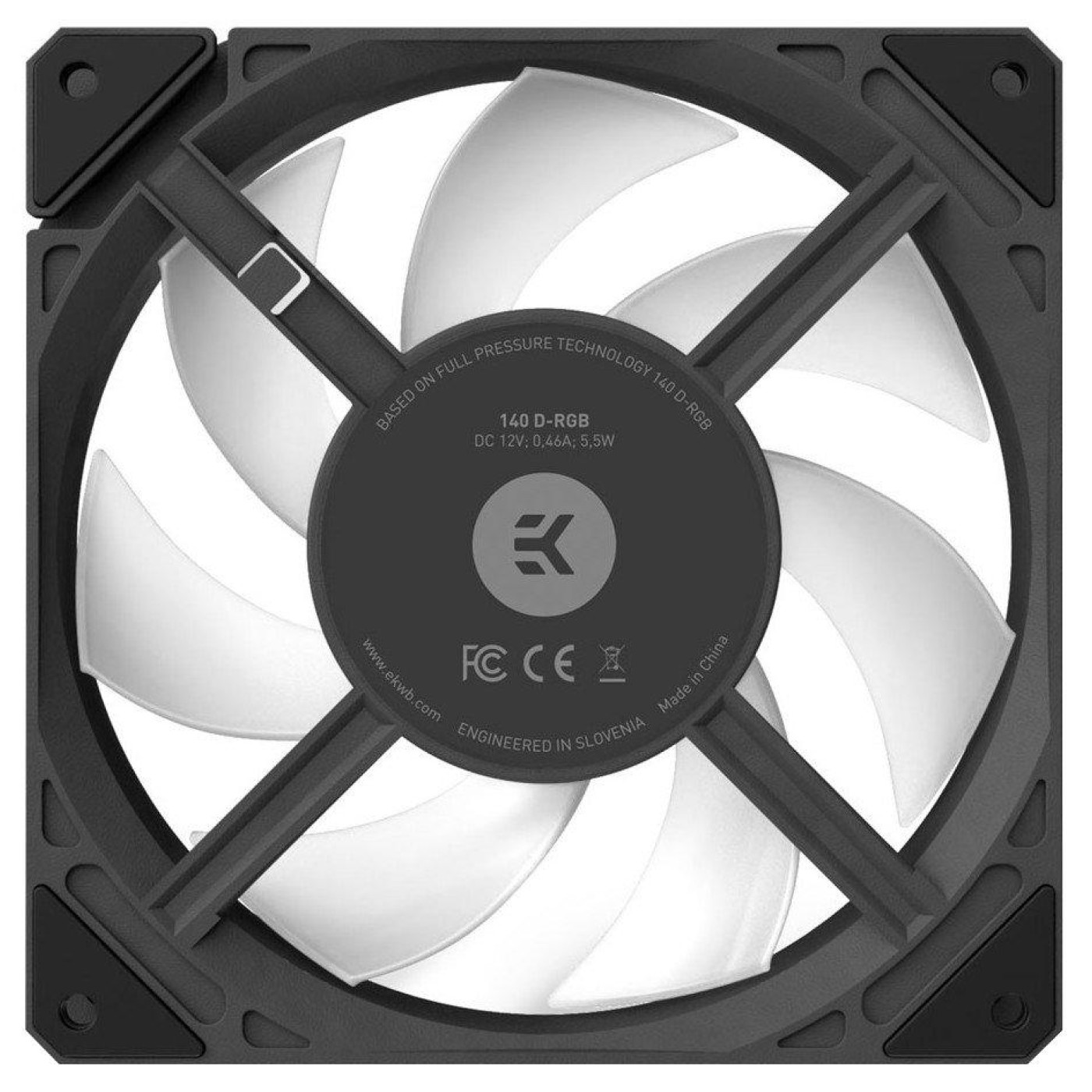 Вентилятор EKWB EK-Loop Fan FPT 140 D-RGB - Black (3831109897621)