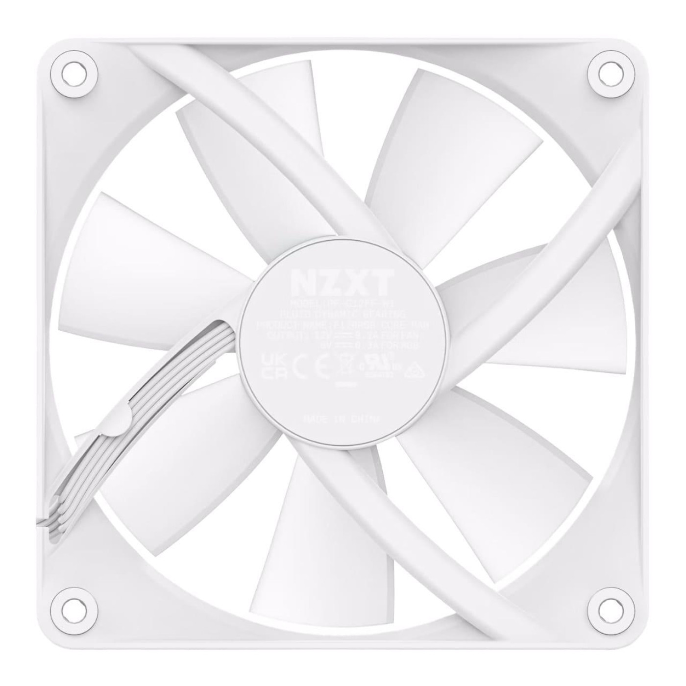 Вентилятор NZXT NZXT, F120RGB Core - 120mm - Hub-mounted RGB Fans-Single (White) (RF-C12SF-W1)