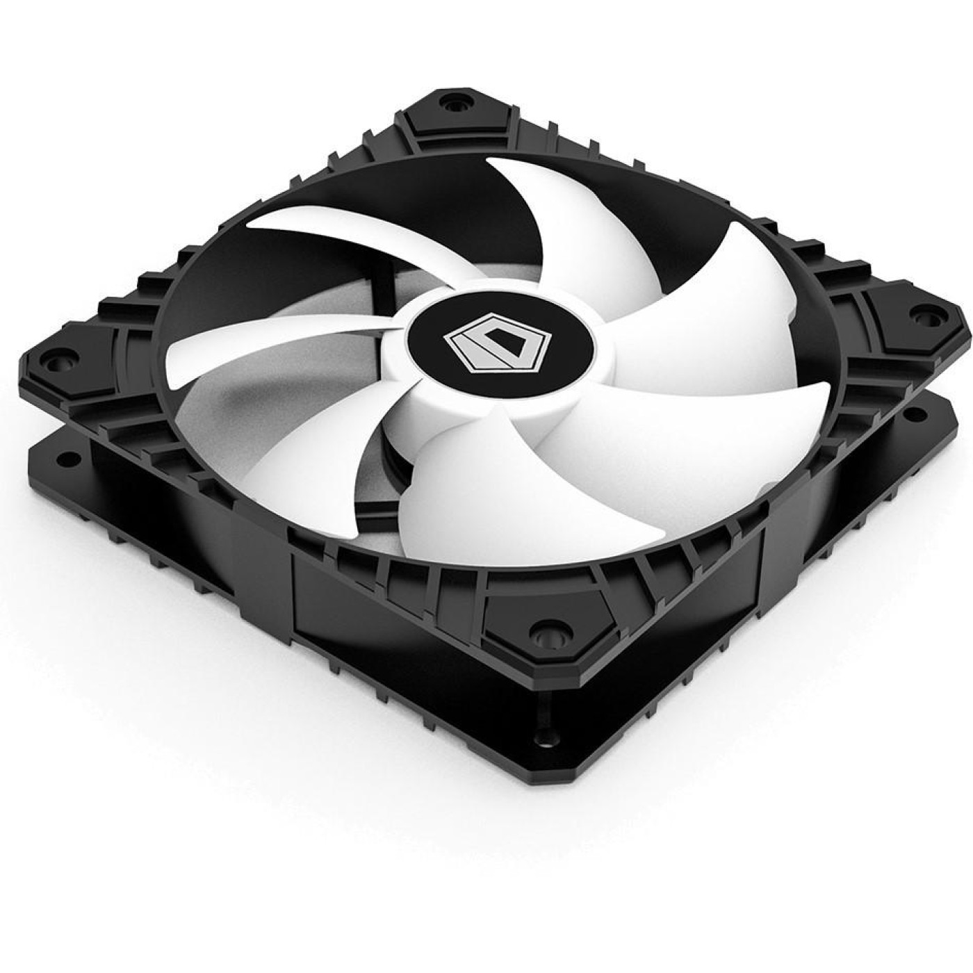 Вентилятор ID-Cooling WF-12025-SD-W, 120x120x25мм, 3-pin, черний с белим (WF-12025-SD-W) Б/в